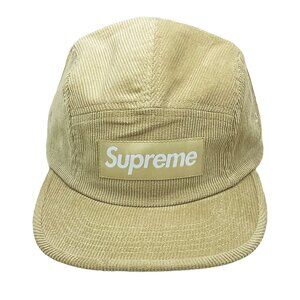 Supreme FW23 Corduroy 5-Panel Camp Cap Beige